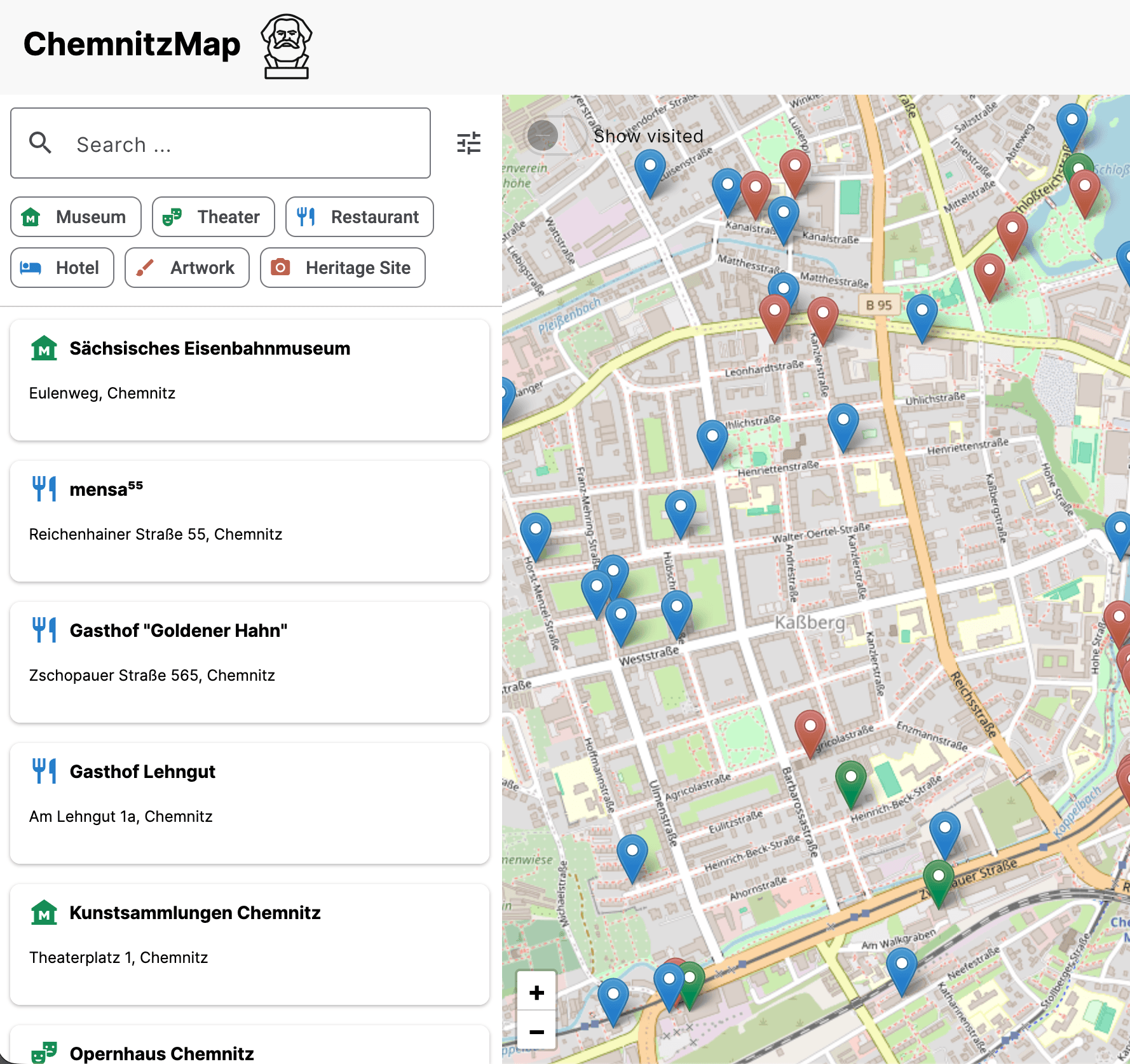 Chemnitz Map